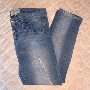 Rewind Distressed Straight Leg Jean